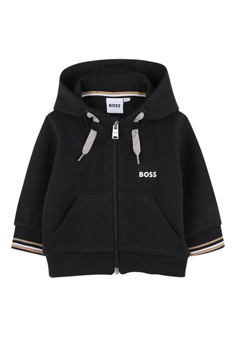 Felpa con cappuccio e zip HUGO BOSS KIDS | J5244409B